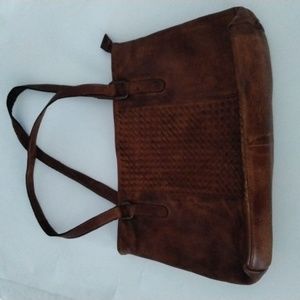 Oak Leather Purse Hand Bag